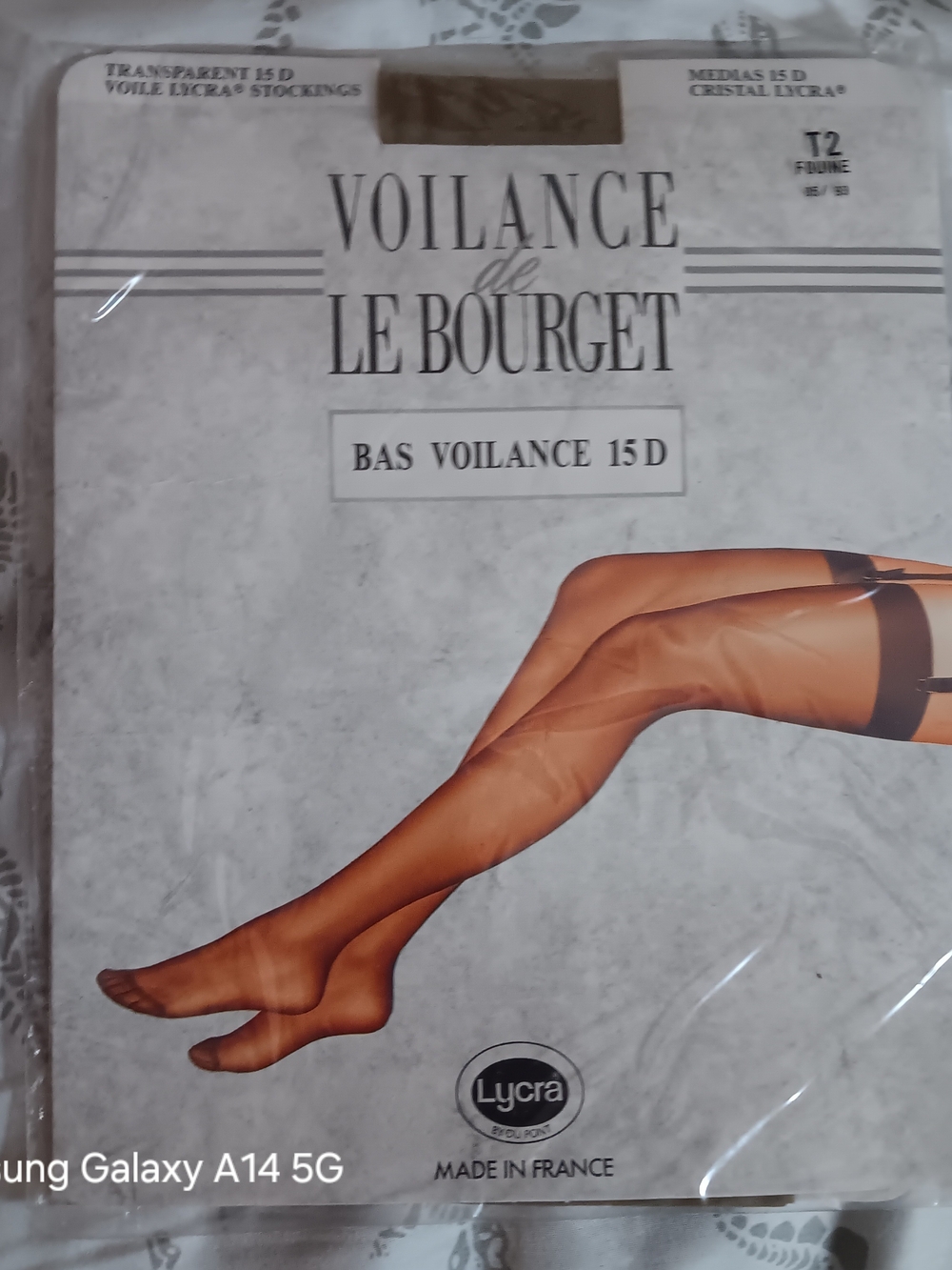 Sheer 15D Stockings - Bronze/Tan Vintage French T2 Fouine